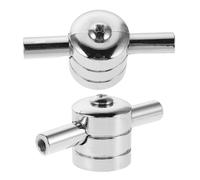 GARVALON 2pcs Metal Drum Lugs for Snare Tom Bass Drum Lugs Accessories Replacement Parts for Acoustic for Beginners and Practice Sessions