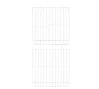 GARVALON 2pcs Metal Pet Cage Divider Panel for Hamsters and Small Animals Removable Iron Mesh Baffle for Indoor Outdoor Bird Rat Rabbit Enclosures Space-saving Small Animal Partition