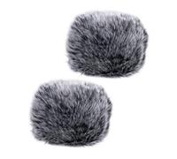 GARVALON 2Pcs Microphone Sleeve Mic Protector Cover Windshield for Recording Studio Meeting Stage Use Practical Microphone Wind Muff Replacement