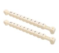 GARVALON 2pcs Multi-Functional Table Soccer Score Keepers, Portable Foosball Score Counters White Grid Design, Convenient Desktop Game Scoring Markers for and Table Football Supplies