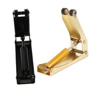 GARVALON 2pcs Piano Lid Bumper Gold Black Soft Fall Piano Hydraulic Decelerator Fallboard Buffer Prevents Injury for Keyboard Cover Slow Descend Device