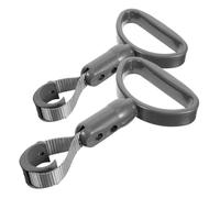 GARVALON 2pcs Plastic Car Handle Assist Straps Non-Slip Grab Handles for Elderly Disabled Easy Installation Multipurpose Hand Grips for Bus Subway Trash Can Lid and Armrest Assistance