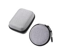 GARVALON 2pcs Portable EVA Electronics Storage Bags with Zipper Organizer Case for Digital Product Accessories Cable Management Headset and Microphone Carrying Compact Travel Pouch