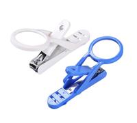 GARVALON 2Pcs Portable Small Pet Nail Clippers with Magnifying Glass for Hamsters Hedgehogs Rabbits Guinea Pigs Comfortable Grip Protective Shell to Prevent Flying Nails Easy Home Grooming
