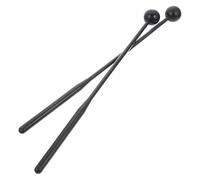 GARVALON 2Pcs Professional Rubber Head Marimba Sticks for Smooth Tongue Drum Mallets with Comfortable Grip for Xylophone Piano and Percussion Instruments