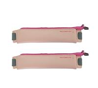GARVALON 2pcs Pu Leather Pen Protective Bag with Elastic Band for Pens Storage and Tight Hold Fashion Vintage Style Suitable for School and Home Use