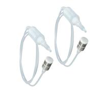 GARVALON 2pcs Reusable Wine Siphon Tube for Home Brewing Plastic Pumping Hose for Beer Red Wine Transfer Filtering Bottling Tool for Narrow Wide Mouth Bottles