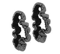 GARVALON 2pcs Rhinestone Rearview Mirror Cover Sparkling Car Interior Trim Protector with Easy Installation Elegant Bling Vehicle Accessory for Women Drivers