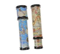 GARVALON 2pcs Rotating Kaleidoscope for Plastic Educational Appearance Inspire Curiosity and Sight Development Random Color