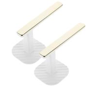 GARVALON 2pcs Self Adhesive Wall Hooks Storage Hangers Heavy Duty No Drilling Strong Hold for Towels Keys Bags Bathroom Bedroom Closet Use