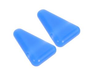 GARVALON 2pcs Silicone Tuning Fork Holder Triangle Mount Universal Non-slip Tuning Fork Base Block for Meditation Sound Therapy and Musical Instrument Accessories