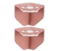 GARVALON 2pcs Silicone Window Corner Guards Self Adhesive Anti-Collision Protectors for Aluminum Wood Plastic Frames Shockabsorbing Desk Edge Safety Bumpers for Home Office Use