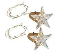 GARVALON 2pcs Star-Shaped LED Bottle Copper Lights String Decorative Wine Bottle Stopper Lights for Indoor Outdoor DIY Party Romantic Ambience