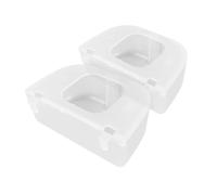 GARVALON 2Pcs Transparent Flip-top Quail Cage Feeder with Capacity for Birds and Pigeons Install Hanging Bird Cage Food Dispenser and Reusable Feeding Tray for Parrots and Poultry