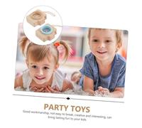 GARVALON 2Pcs Vintage Kaleidoscope Educational Creative Prism Camera Playthings for Party Favors Blue and Natural Wood Colors