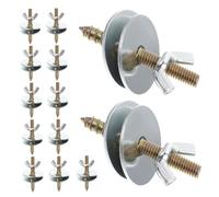 GARVALON 30 Set Pet Cage Screw Kit with Washers and Retaining Nuts Small Animal Cage Hardware for Bird Perch Mounting DIY Pet House Connectors Easy Assembly and Adjustment for Budgie