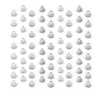 GARVALON 300PCS Christmas Ornament Caps Replacement Hanger Cups for DIY Ball Tops Plastic and Ceramic Christmas Tree Decoration Accessories Fit for Glass Porcelain and Plastic Ornaments