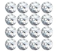 GARVALON 30pcs Crystal Upholstery Buttons Smooth Glass Material Decorative Sofa Bed Headboard DIY Craft Sparkling Furniture Ornaments Replacement