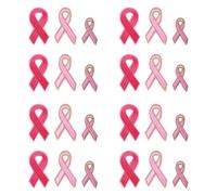 GARVALON 30pcs Embroidery Ribbon Patches Pink Cloth Appliques Hot Melt Sticker DIY Garment Accessories Sewing Craft Decoration for Clothing and Bags