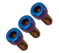 GARVALON 3pcs Electric Guitar Locking Nut Block Screws Guitar Bridge Fixing Mounting Accessories Replacement Parts for Guitarists
