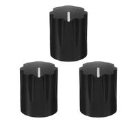 GARVALON 3pcs Electric Guitar Potentiometer Knobs Aluminum Alloy Shaft Volume Control Knobs for Guitar Amplifiers and Effects Pedals