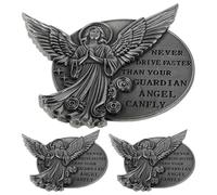 GARVALON 3Pcs Guardian Angel Visor Clip Car Blessing Charm Inspirational Safety Accessory for Drivers Teens Family Travel Sun Visor Protection