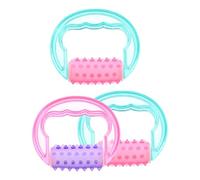 GARVALON 3PCS Manual Massage Roller for Full Body Relaxation Cellulite Remover and Muscle Massager Healthy PP Material for Arms Legs Waist Relief Random Color