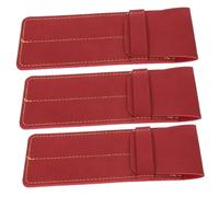 GARVALON 3pcs PU Leather Nurse Pen Holder Sleeve Pencil Storage Bags for Doctors and Nurses Compact Pen Organizer with Capacity for Work and Study