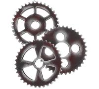 GARVALON 3pcs Steampunk Gears Wall Decor Retro Gear Pendant Unique Wall Hanging Decoration Industrial Ornaments for Home Bar Bedroom DIY Craft Projects