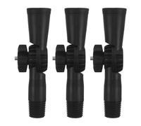 GARVALON 3pcs Threaded Mop Handle Angle Adapter Joint, Rotatable Swivel Extension Pole Connector Compatible with Mop Clamp and Cleaning Tools, 2.2cm Diameter Replacement Parts for Household