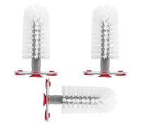 GARVALON 3pcs Turtle Shell Cleaning Brushes with Strong Suction Cups for Aquarium Tanks Gentle Scrubbing and Back Massage Scrubber for Turtle Tank Maintenance and Reptile Cage Care