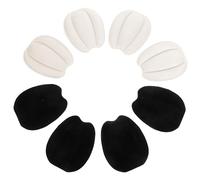 GARVALON 4 Pair Adhesive Shoe Tongue Pads and Heel Cushion Inserts for Men Women Non-Slip Soft Heel Protectors for Boots and Shoes That are Too Big Easy Application Anti-Blister Padding