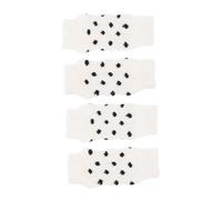 GARVALON 4 Pcs Skin-friendly Dog Socks Non-slip Breathable Leg Warmers with White Dots Medium Size for Indoor Walking, Paw Protection Suitable for Small Dogs 1.5-3.5kg