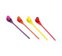 GARVALON 4 Set Wooden Egg and Spoon Race Game for Adults Balance Relay Outdoor Playing with Spoons and Eggs Sensory Integration Training for Family Fun