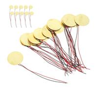 GARVALON 40pcs 27mm Piezo Sounder Sensor with Copper Leads Passive Piezo Electric Discs for Acoustic Guitar and Musical Instruments Suitable for Cbg Guitar Accessories