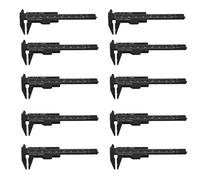 GARVALON 40pcs Dual Scale Mini Caliper Lightweight Plastic Measuring Tools for Math Teaching Engineering and Office Use Precision Sliding Gauge Ruler Portable Pocket Caliper