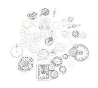 GARVALON 40pcs Metal Gear Jewelry Retro Punk Charms Small Watch Dial Decors Enamel Charms for DIY Accessories Steampunk Gears Random Style