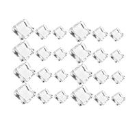 GARVALON 40pcs Reusable Acrylic Ice Cubes Irregular Clear Fake Ice Rocks for Home Decor Bars and Photo Props Unique Decorative Elements for Stunning Visual Effects