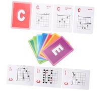 GARVALON 49pcs Guitar Chord Charts for Beginners Electric and Acoustic Guitar Practice Guide Coated Paper Posters with Printing Music Theory Learning Tool for Students and Teachers