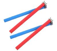 GARVALON 4pcs Bird Perch Paw Grinding Sticks for Parrots Colorful Non-toxic 1.5cm Diameter X 20cm Length Suitable for Large Bird Cages and Cage Accessory