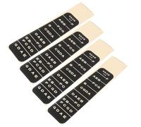 GARVALON 4Pcs Black Violin Fretboard Marker Stickers for Intonation with Peel Material Suitable for 4/4 1/2 1/4 Violins for Learners Practising Note Positions