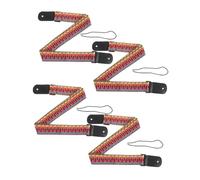 GARVALON 4pcs Bohemian Style Woven Ukulele Straps Adjustable Cotton Guitar Shoulder Straps Soft to The Touch Enhance Convenience of Carrying for Performance