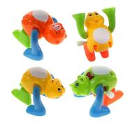 GARVALON 4Pcs Clockwork Tumbling Animals for Wind-up Somersault Playthings with Mixed Styles Hand-eye Coordination Fun Xmas Party