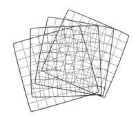 GARVALON 4pcs DIY Pet Playpen Fence Sheets Black Iron Mesh Panels Detachable Dog Cage Accessories for Indoor Outdoor Safety Enclosure