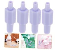 GARVALON 4pcs Electric Breast Pump Tube Adapter Hose Connectors for Electric Breast Pump Easy to Install and Portable Compatible Models for Nursing Mothers