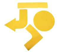 GARVALON 4Pcs Flat Spot Markers Composite Material Spot Marking Pads Rectangular and Training Markers for Football Soccer Basketball Site Boundary Setup