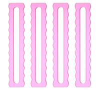 GARVALON 4pcs Mahjong Auxiliary Set Beginner Mahjong Rules Reader Scalloped Assistant Tool Card Line Helper Card Rules Helper Beginner Acrylic Guide Rosy