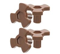 GARVALON 4pcs Microwave Turntable Shaft Coupler Tray Shaft Replacement Microwave Oven Turntable Motor Coupler Support Guide for Kitchen Appliance Parts