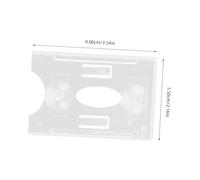 GARVALON 4pcs Plastic Parking Permit Holders for Car Windshield, Suction Cup Card Holder Set for Parking Tickets and Work Badges, Vehicle Windscreen Permit Protector