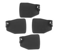 GARVALON 4pcs Plastic Wheelchair Footrest Pedal Abs Notched Design Replacement Footplates Wide Elevated Leg Rest Suitable for Drive Wheelchair Accessories and Mobility Aids